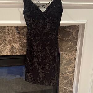 Windsor Black Sequin Mini Dress